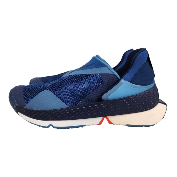 Nike Go Flyease Court Blue Athletic Sneakers Disability Hinged Fit Mens Size 7.5